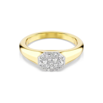 Anello da donna Swarovski dorato con cristalli bianchi 12