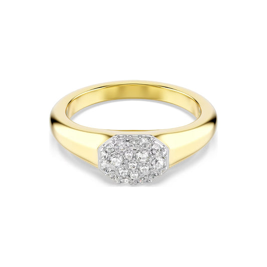 Anello da donna Swarovski dorato con cristalli bianchi 12