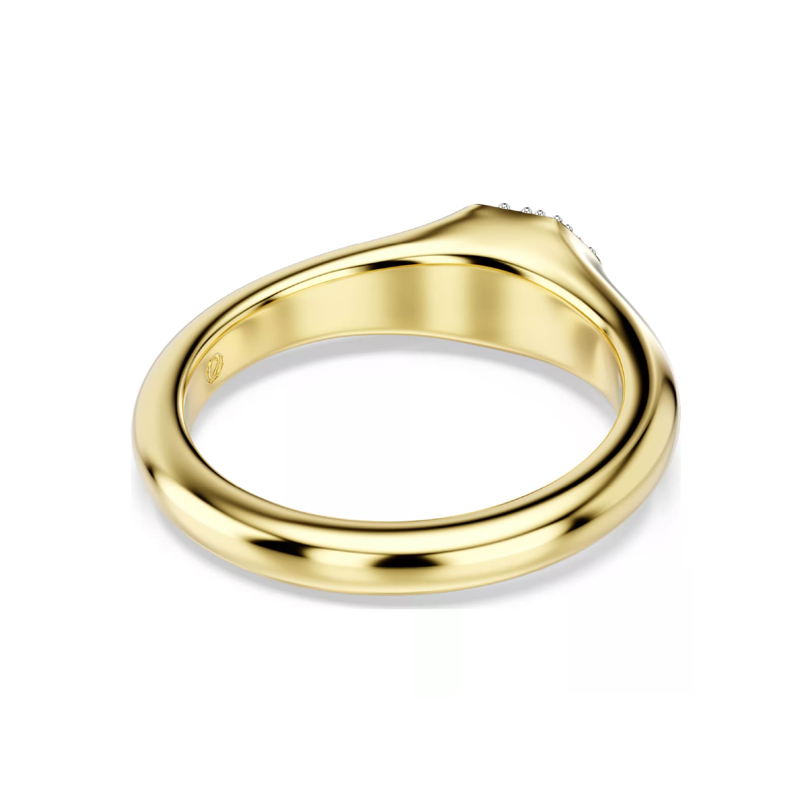 Anello da donna Swarovski dorato con cristalli bianchi 12