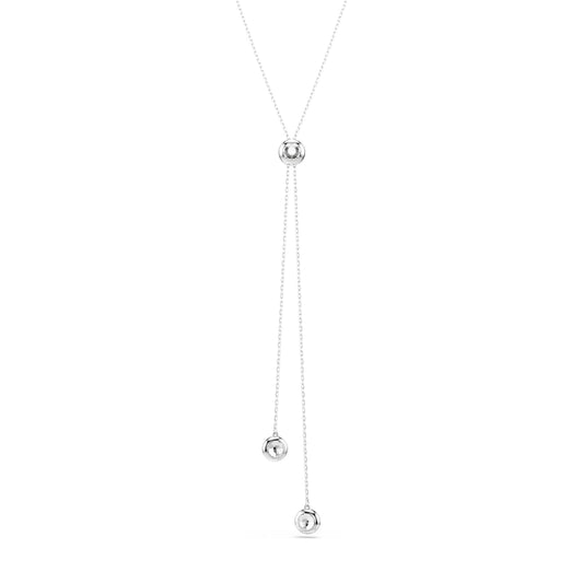 Collana da donna Swarovski rodiato con sfere e cristalli MISURA UNICA