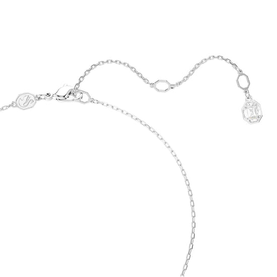 Collana con pendente Swarovski rodiato con cristalli bianchi MISURA UNICA
