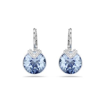 Orecchini pendenti Swarovski con cristallo blu e bianchi MISURA UNICA