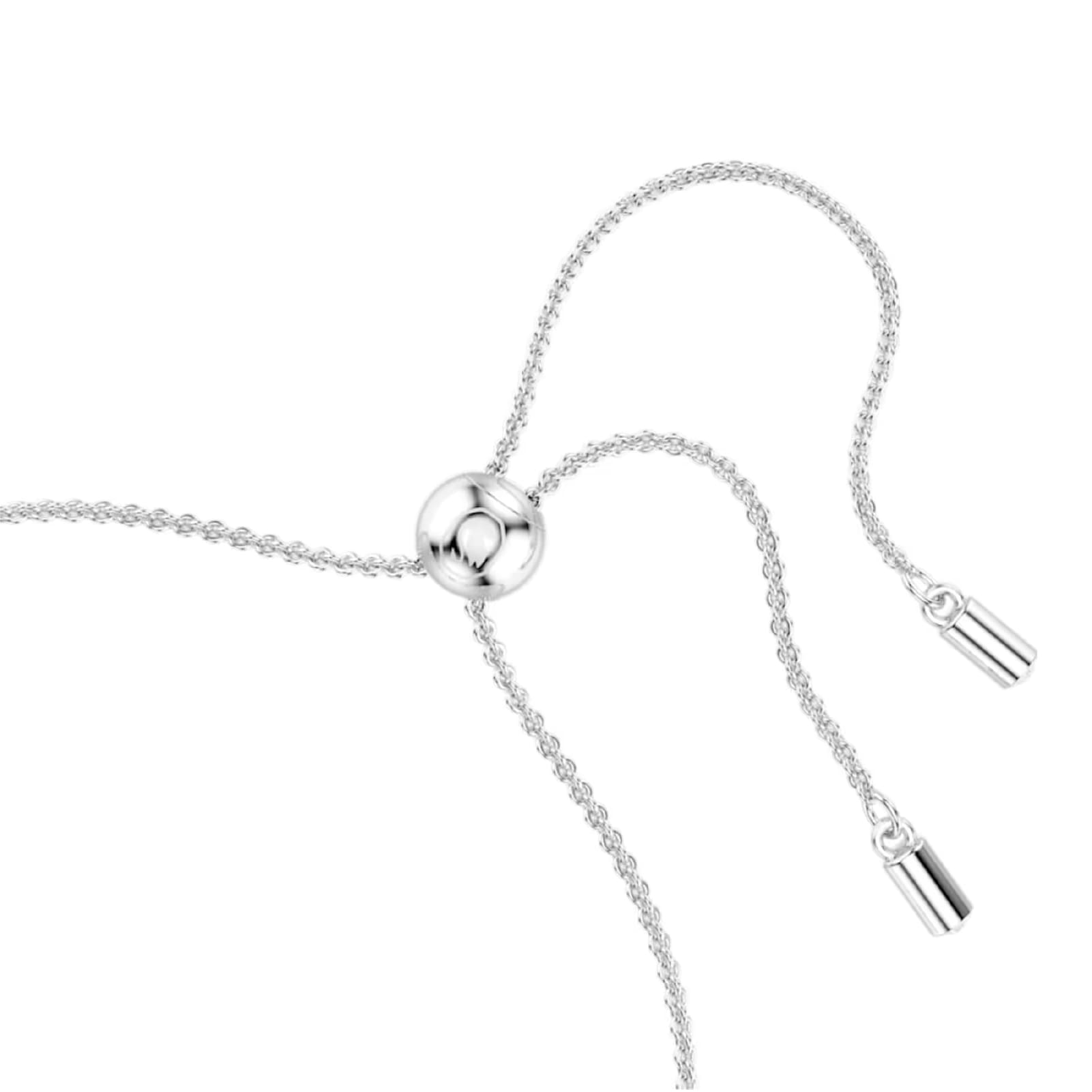 Bracciale con pendente Swarovski rodiato con fiocco di neve REGOLABILE
