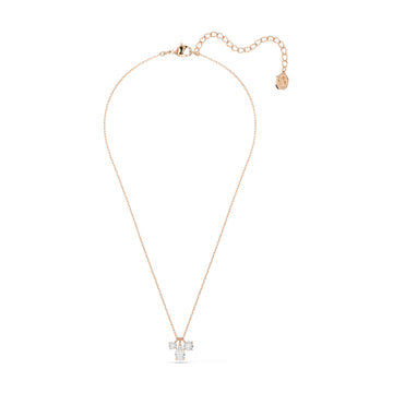Collana punti luce Swarovski rosé con cristalli bianchi MISURA UNICA