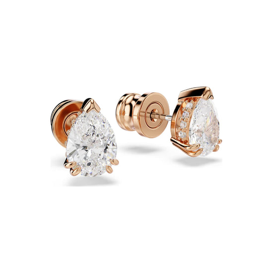 Orecchini punti luce Swarovski rosé con cristalli bianchi MISURA UNICA