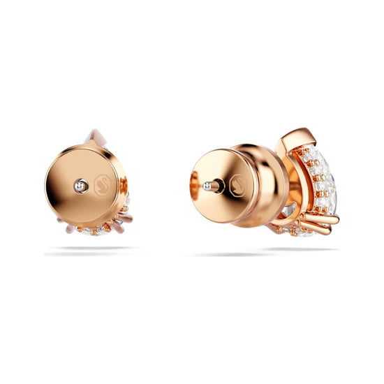 Orecchini punti luce Swarovski rosé con cristalli bianchi MISURA UNICA
