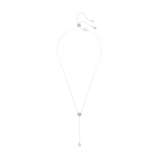 Collana con cristalli pendenti color blu montana e zirconi Collana con cristalli pendenti color blu montana e zirconi