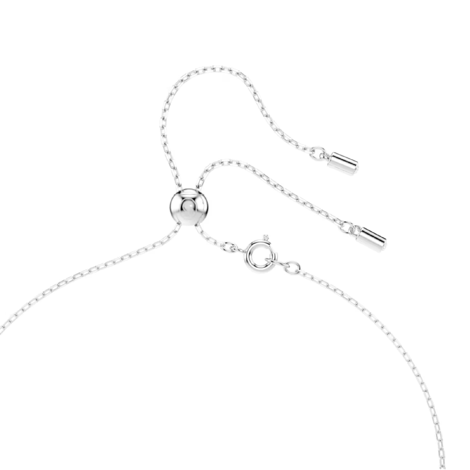 Collana con pendente Swarovski con cristalli bianchi e blu MISURA UNICA