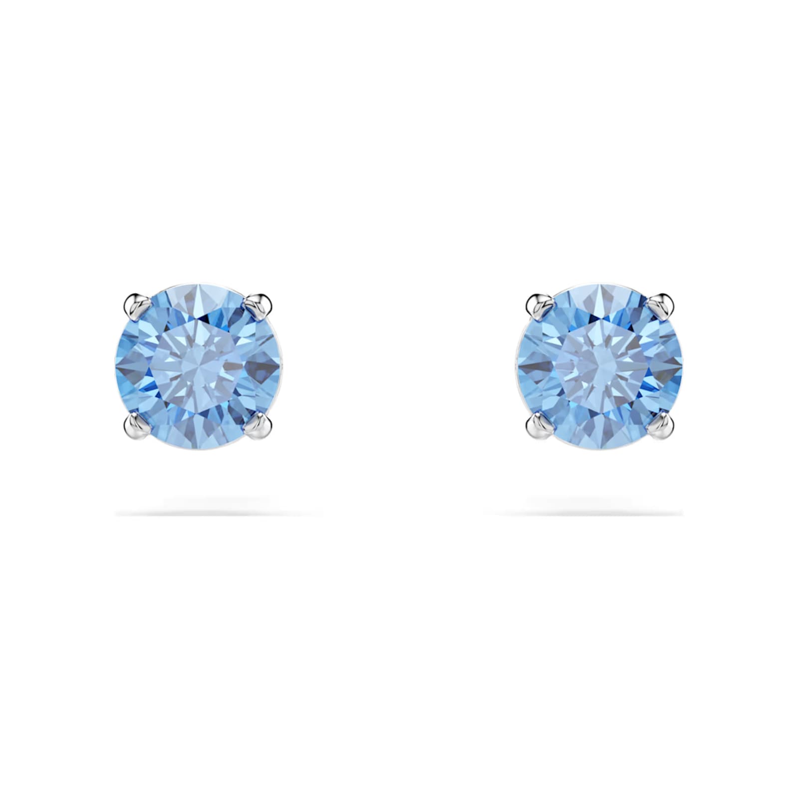 Orecchini punto luce di cristallo azzurro Swarovski MISURA UNICA