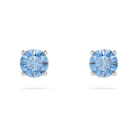 Orecchini punto luce di cristallo azzurro Swarovski MISURA UNICA