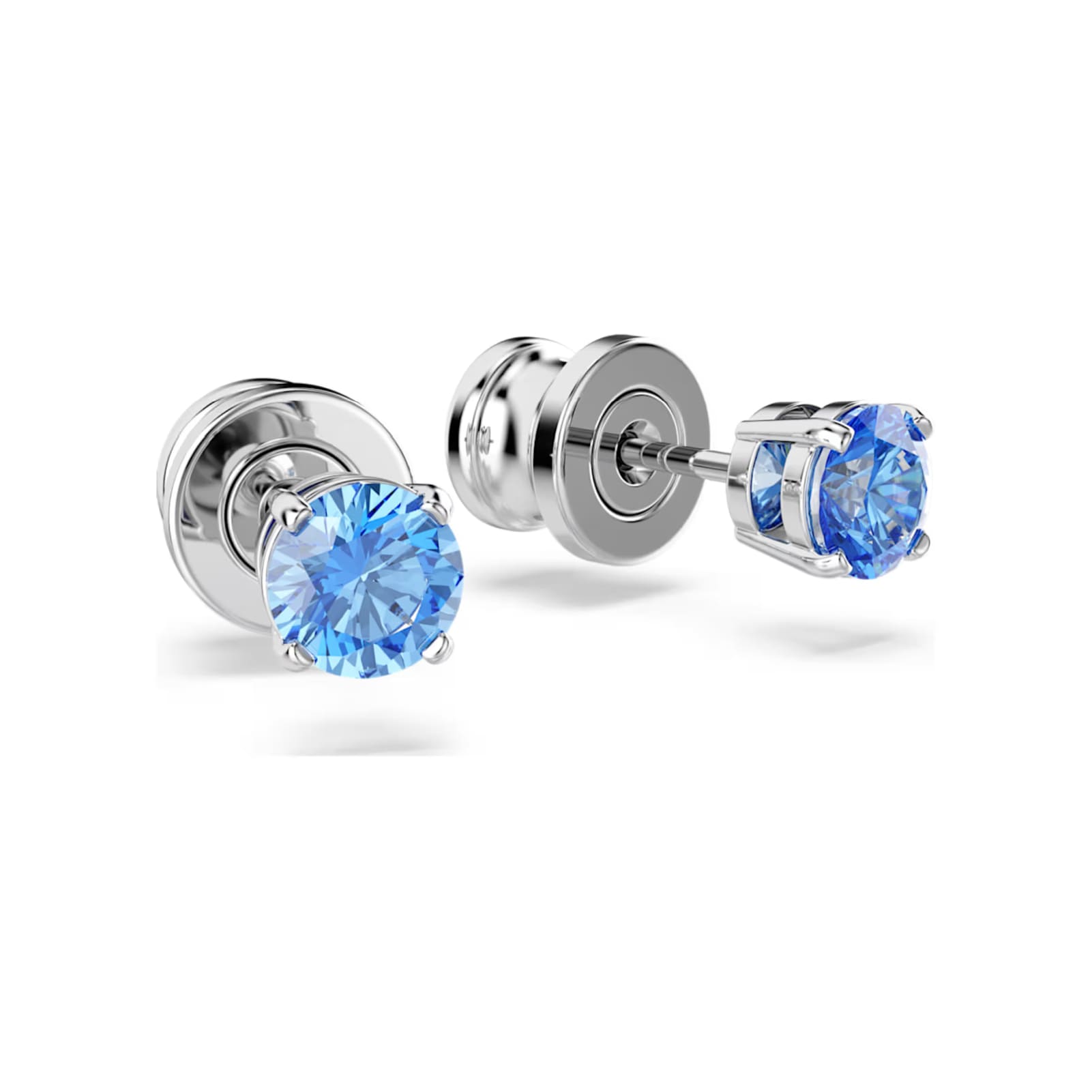 Orecchini punto luce di cristallo azzurro Swarovski MISURA UNICA