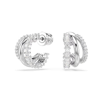 Orecchini Swarovski con mini cerchi impreziositi da cristalli MISURA UNICA