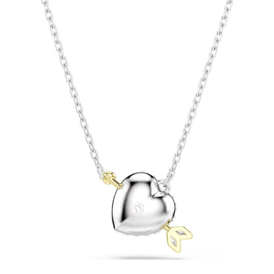 Collana girocollo Swarovski Idyllia bicolore cuore e freccia MISURA UNICA