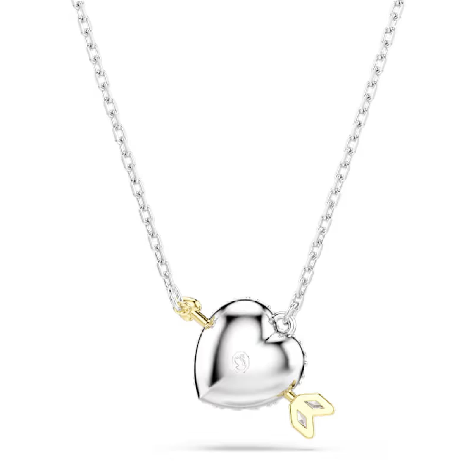 Collana girocollo Swarovski Idyllia bicolore cuore e freccia MISURA UNICA