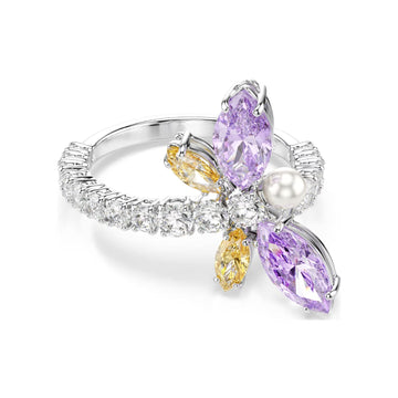 Anello Ariana Grande x Swarovski rodiato libellula multicolor 15