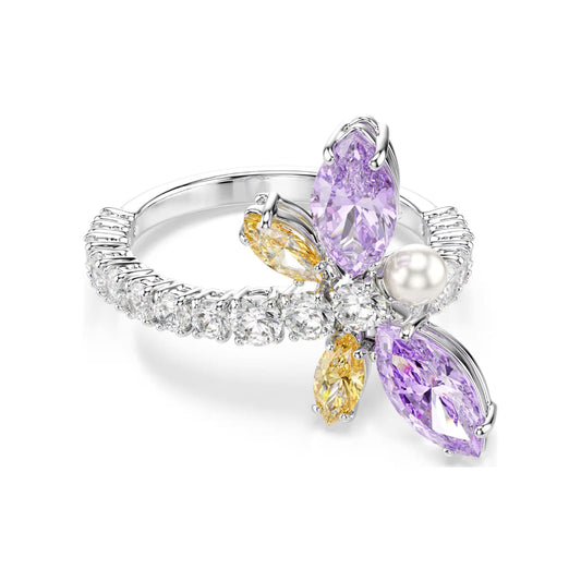 Anello Ariana Grande x Swarovski rodiato libellula multicolor 15