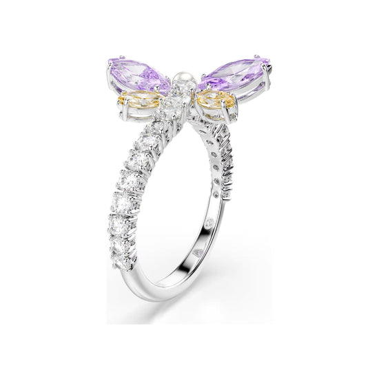 Anello Ariana Grande x Swarovski rodiato libellula multicolor 15