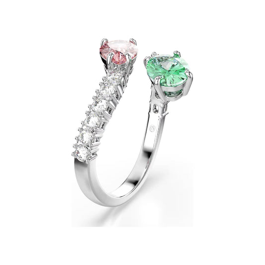 Anello aperto Ariana Grande x Swarovski cristalli rosa e verde 15