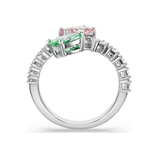 Anello aperto Ariana Grande x Swarovski cristalli rosa e verde 15