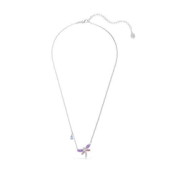 Collana pendente Ariana Grande x Swarovski con libellula rosa MISURA UNICA