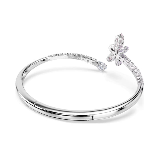 Bracciale rigido Ariana Grande x Swarovski con libellula rosa 16,8 cm
