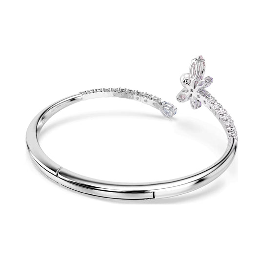 Bracciale rigido Ariana Grande x Swarovski con libellula rosa 16,8 cm