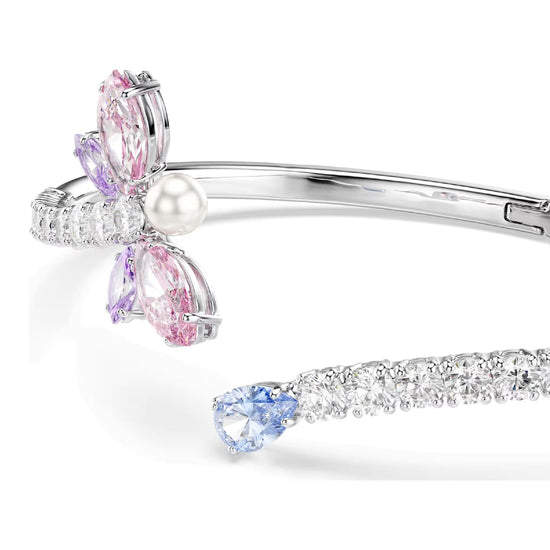 Bracciale rigido Ariana Grande x Swarovski con libellula rosa 16,8 cm