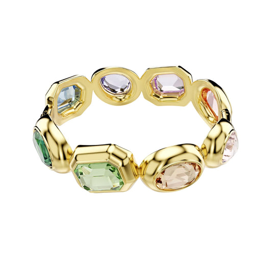 Bracciale rigido Swarovski Gema cristalli oversize colorati 17 cm