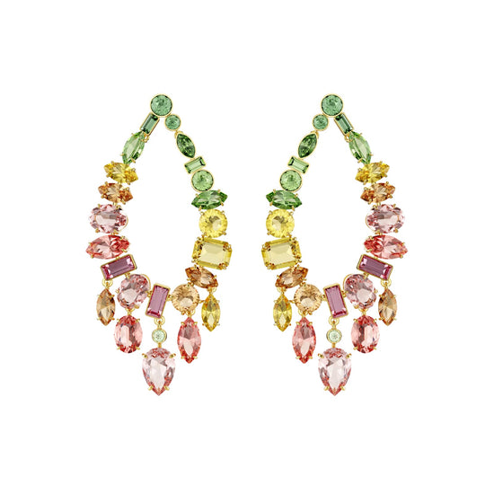 Orecchini pendenti Swarovski Gema con cristalli multicolore MISURA UNICA