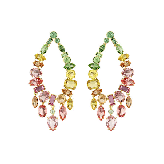 Orecchini pendenti Swarovski Gema con cristalli multicolore MISURA UNICA