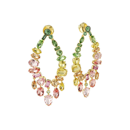 Orecchini pendenti Swarovski Gema con cristalli multicolore MISURA UNICA