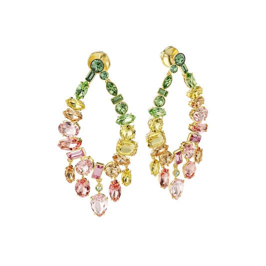 Orecchini pendenti Swarovski Gema con cristalli multicolore MISURA UNICA