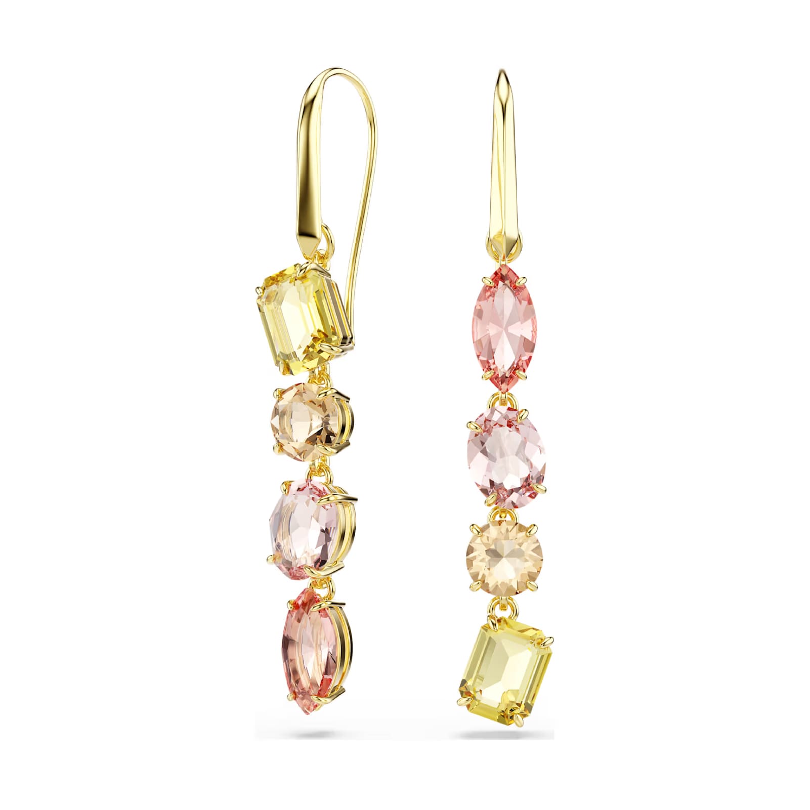 Orecchini pendenti Swarovski Gema con cristalli colorati MISURA UNICA