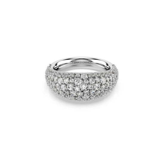 Anello da donna Swarovski rodiato con pavé di cristalli 12