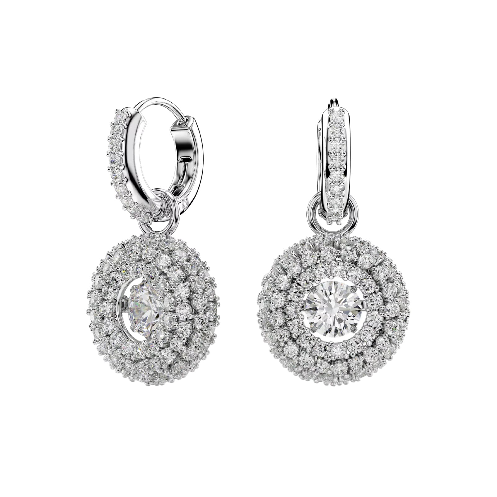 Orecchini pendenti Swarovski Sublima lega argento e zirconi