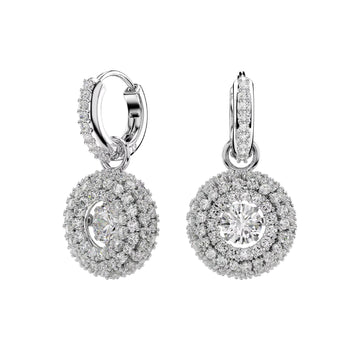 Orecchini pendenti Swarovski Sublima lega argento e zirconi MISURA UNICA