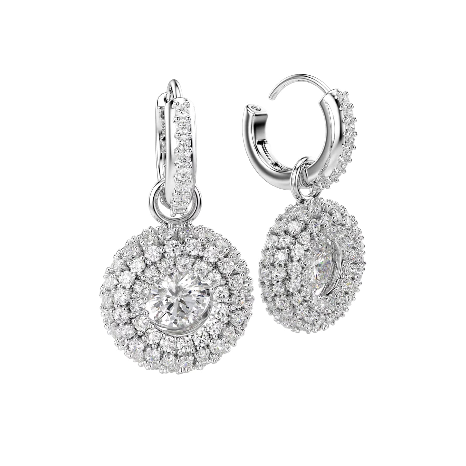 Orecchini pendenti Swarovski Sublima lega argento e zirconi MISURA UNICA