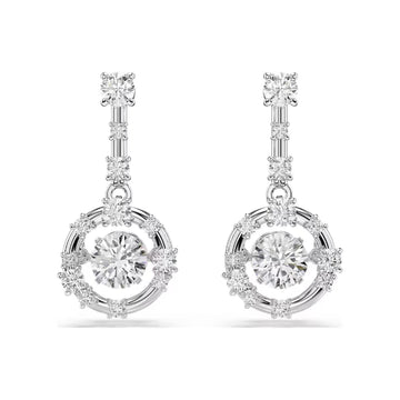 Orecchini pendenti Swarovski Constella con cristallo centrale MISURA UNICA