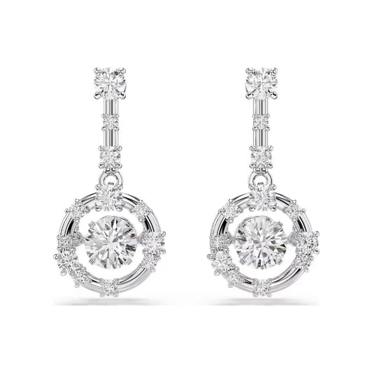 Orecchini pendenti Swarovski Constella con cristallo centrale MISURA UNICA