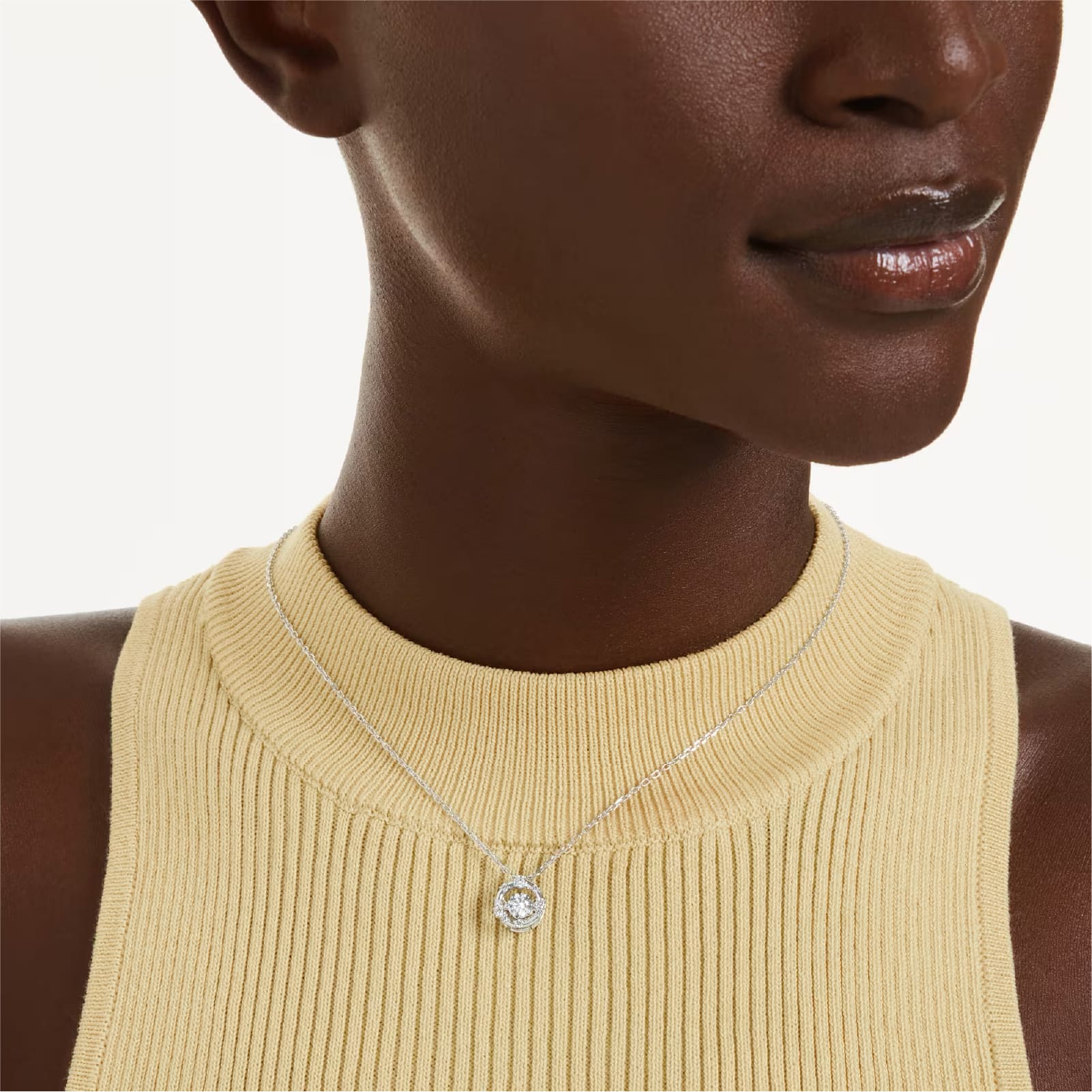 Collana pendente Swarovski Constella con zircone e cristalli MISURA UNICA