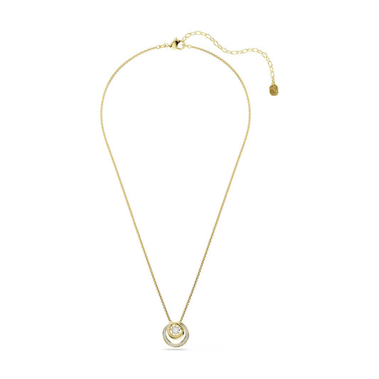 Collana Swarovski dal design circolare con zircone e cristalli MISURA UNICA