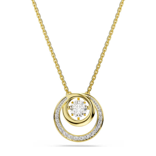 Collana Swarovski dal design circolare con zircone e cristalli MISURA UNICA