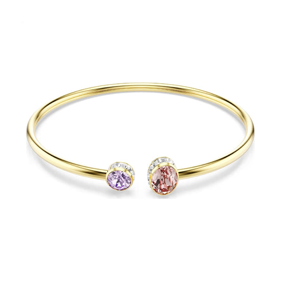 Bracciale rigido Swarovski Chroma con cristalli viola e rosa Rigido