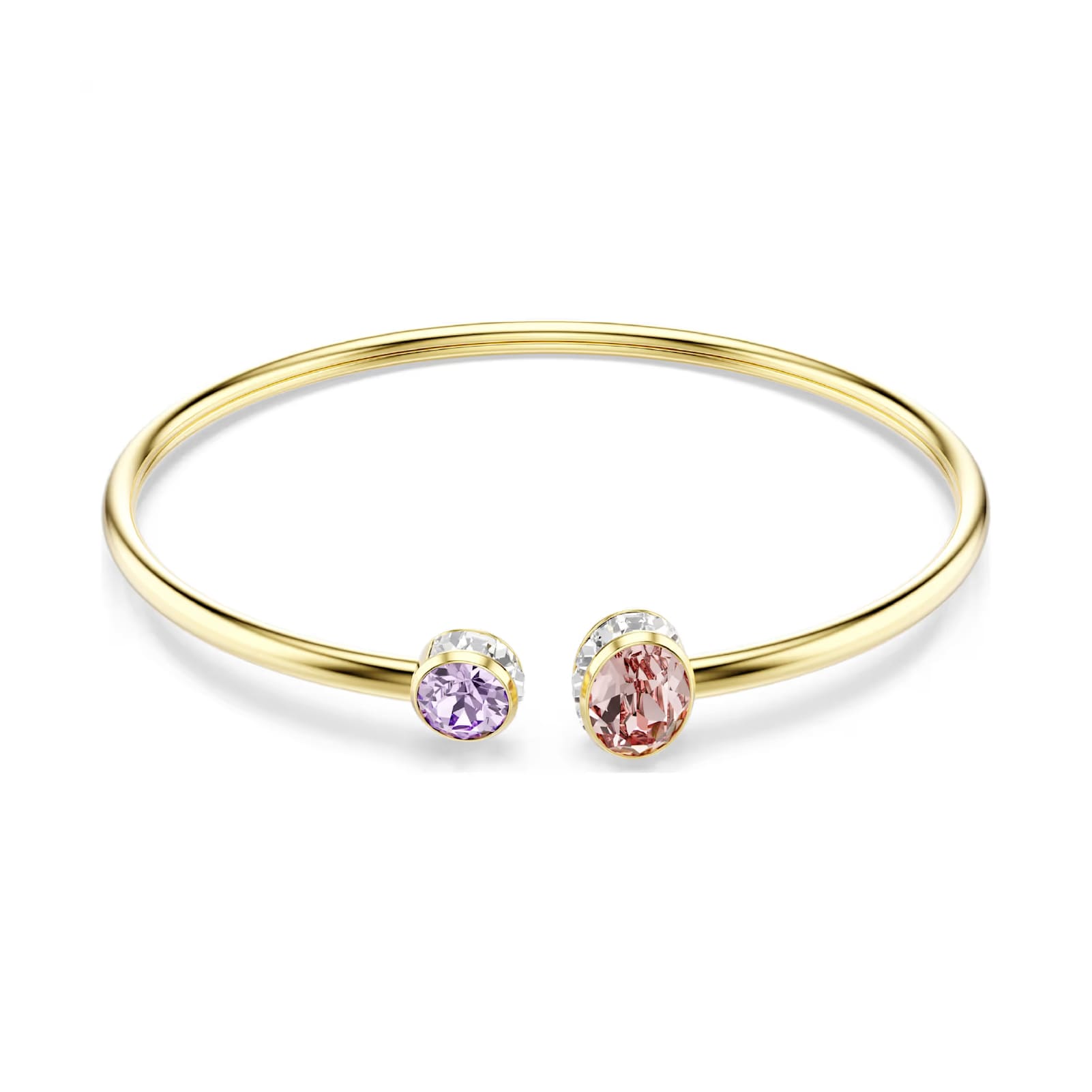 Bracciale rigido Swarovski Chroma con cristalli viola e rosa Rigido
