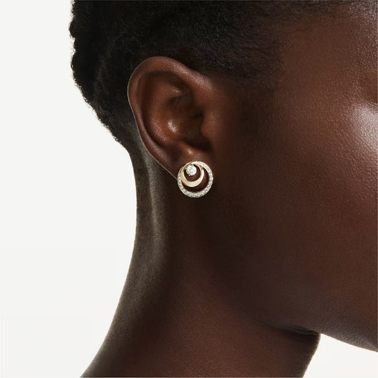 Orecchini a lobo Swarovski dal design circolare con cristalli MISURA UNICA