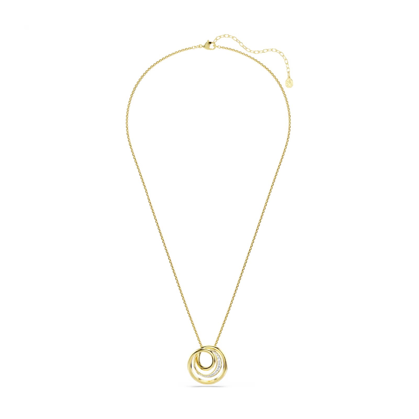 Collana Swarovski Hyperbola con design a spirale e cristalli MISURA UNICA