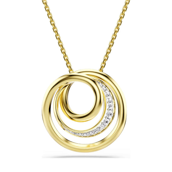Collana Swarovski Hyperbola con design a spirale e cristalli MISURA UNICA