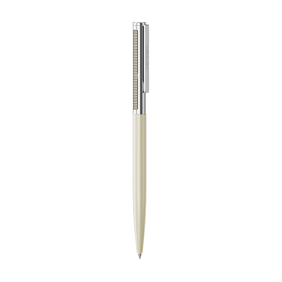 Penna a sfera Swarovski Matrix con fusto beige e cristalli MISURA UNICA