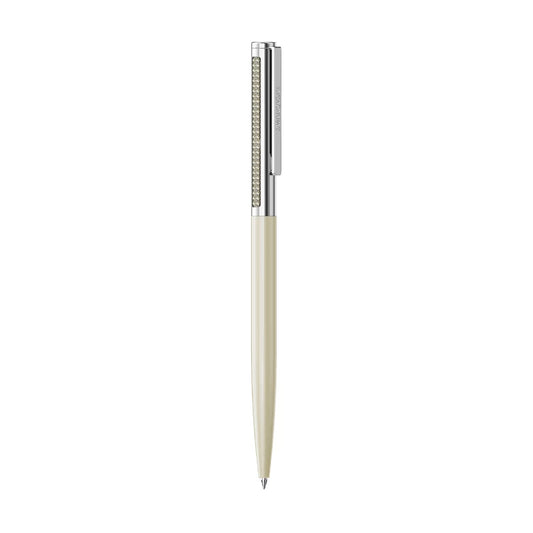 Penna a sfera Swarovski Matrix con fusto beige e cristalli MISURA UNICA