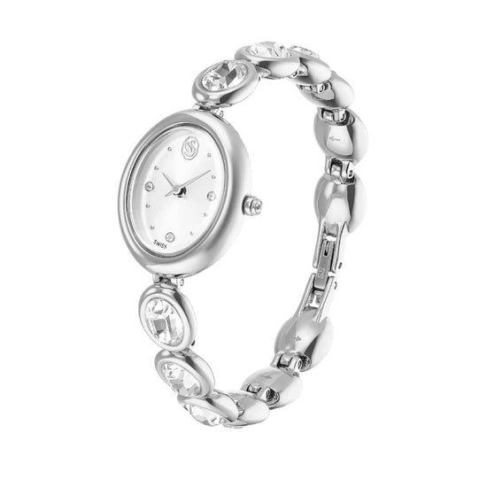 Orologio Swarovski Imber oval in acciaio e cristalli MISURA UNICA